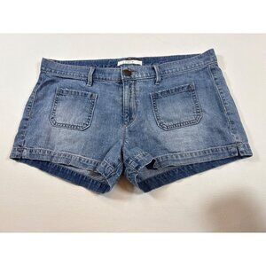 Ann Taylor Loft Womens Denim Shorts Sz 8 Blue Casual Medium rise (J376)